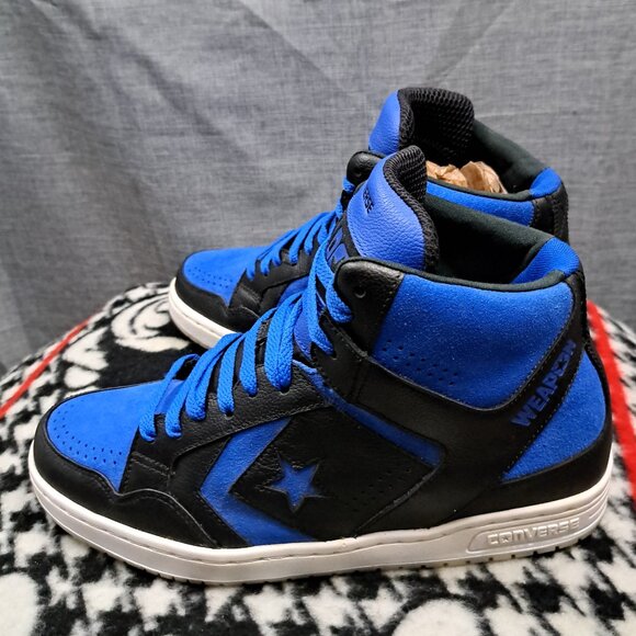 Rare Converse Weapon Mid 'Black Blue' 150526C Men Sneakers Size 11 - Picture 1 of 12